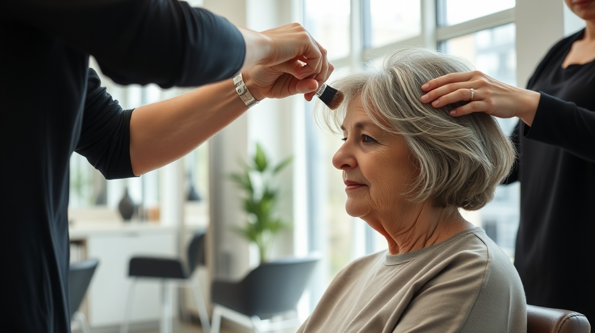 Quel balayage sur cheveux blancs ? Les techniques qui subliment le gris